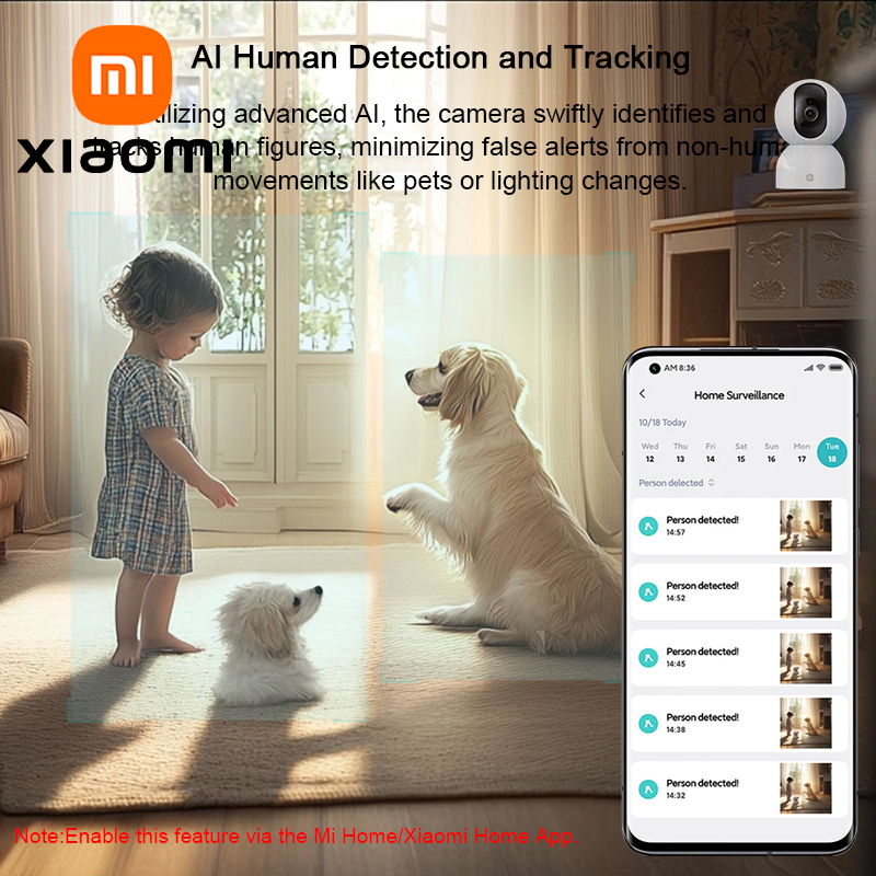 Home Security Camera Xiaomi Mi 360 - Inteligentna kamera Wi-Fi do monitoringu domu