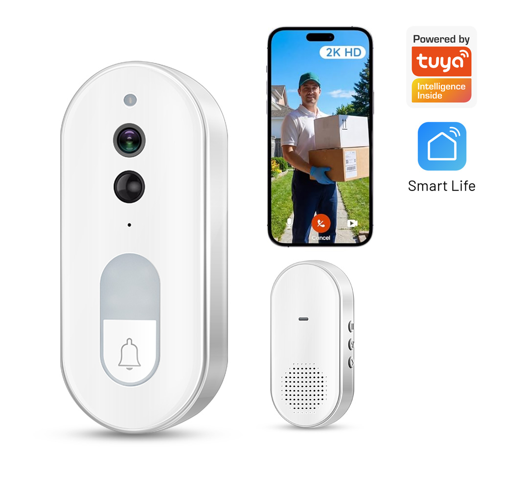 Home Security Doorbell Camera - Inteligentny wideodomofon Tuya, bezprzewodowy, kamera zewnętrzna