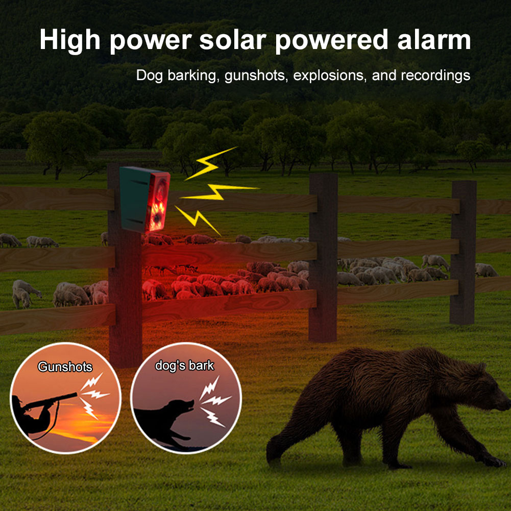 Barking Dog Alarm - Solarny zewnętrzny alarm z czujnikiem ruchu,