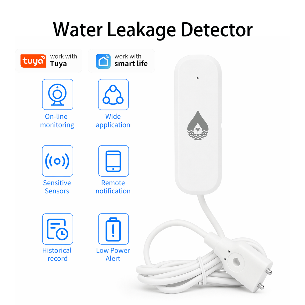 Home Security Business - Czujnik alarmowy wycieku wody YFK WiFi/Zigbee,