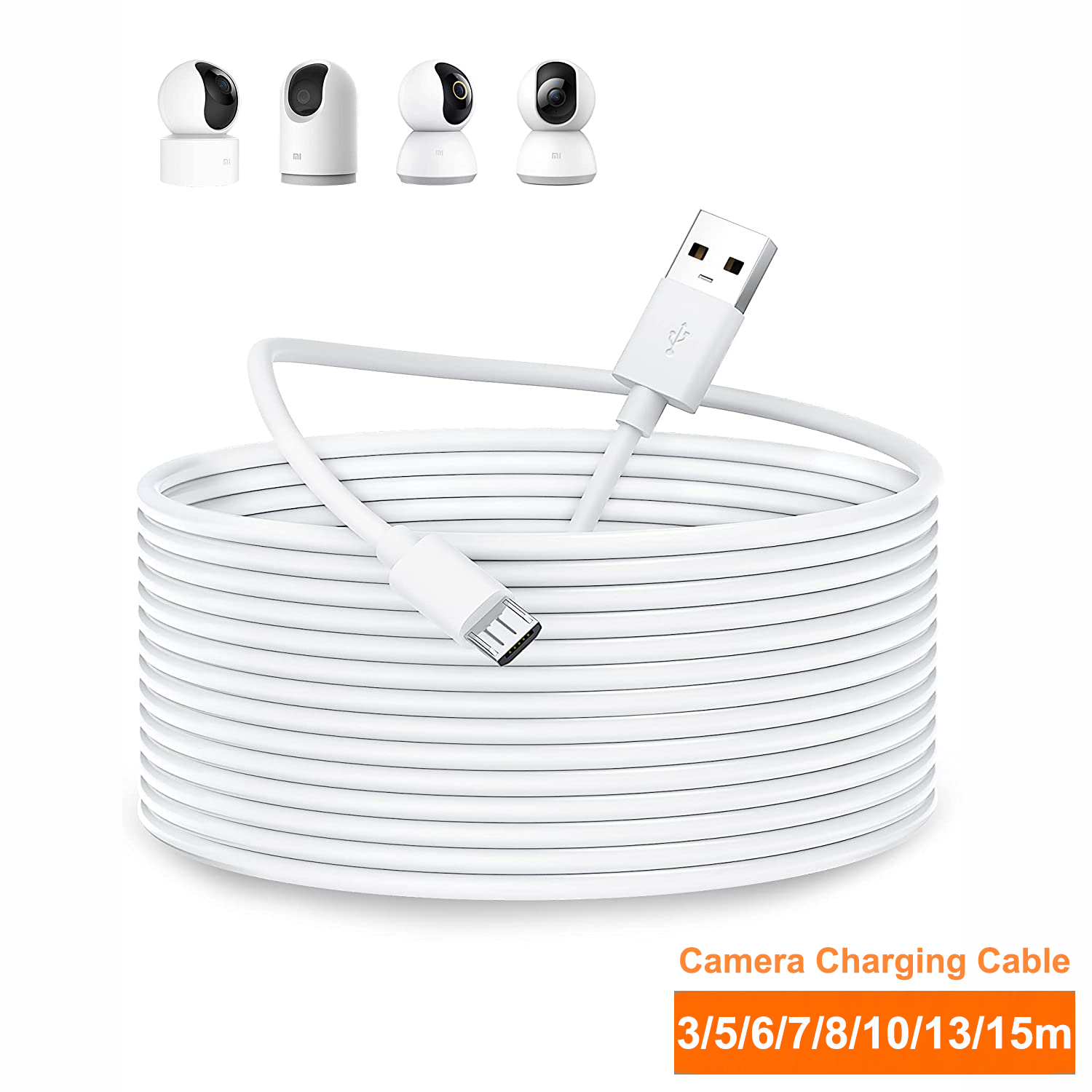 Home Security Camera Xiaomi Mi 360 - Przedłużacz Micro USB 3~13m do Xiaomi