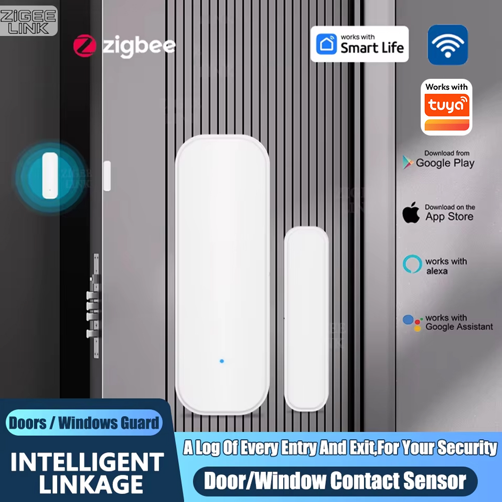Home Security Business - Czujnik otwarcia drzwi/okien ZigBee, bezprzewodowy magnetyczny