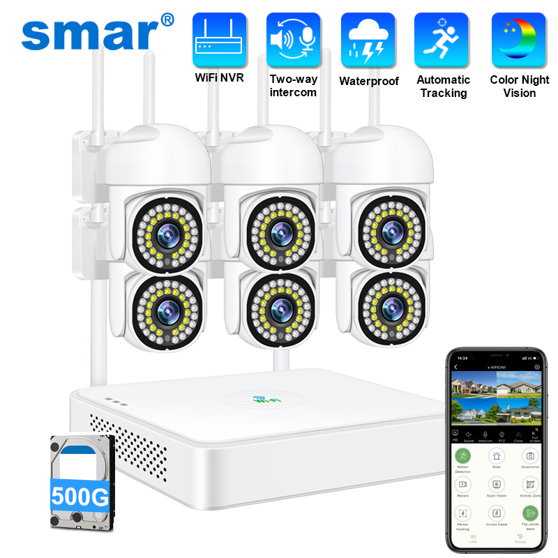 Home Security Business - Bezprzewodowy system kamer bezpieczeństwa CCTV Smar