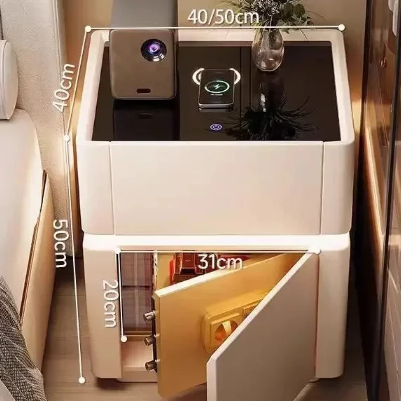 Home Security Of America - Szafka Nocna z Funkcją Bezpieczeństwa, Wielofunkcyjna,