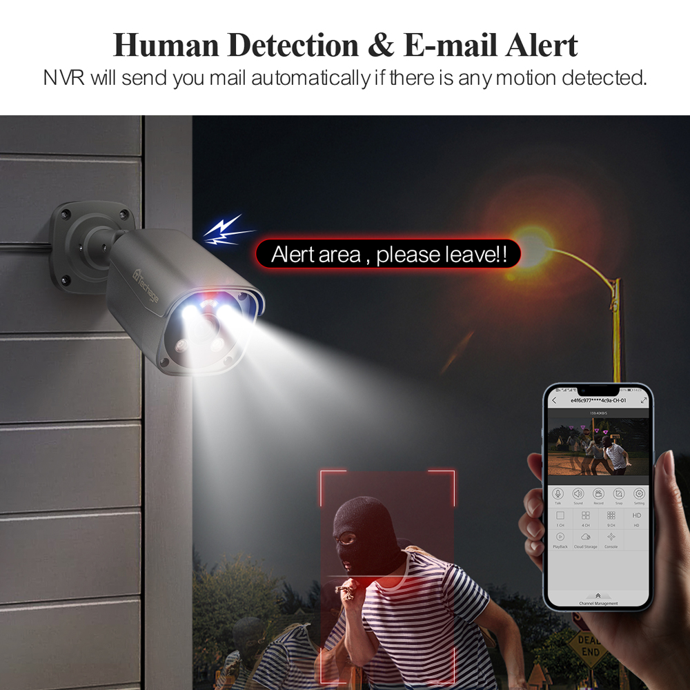 Techage H.265 8CH 5MP 8MP 4K P – Home Security Monitoring System recenzja i cena