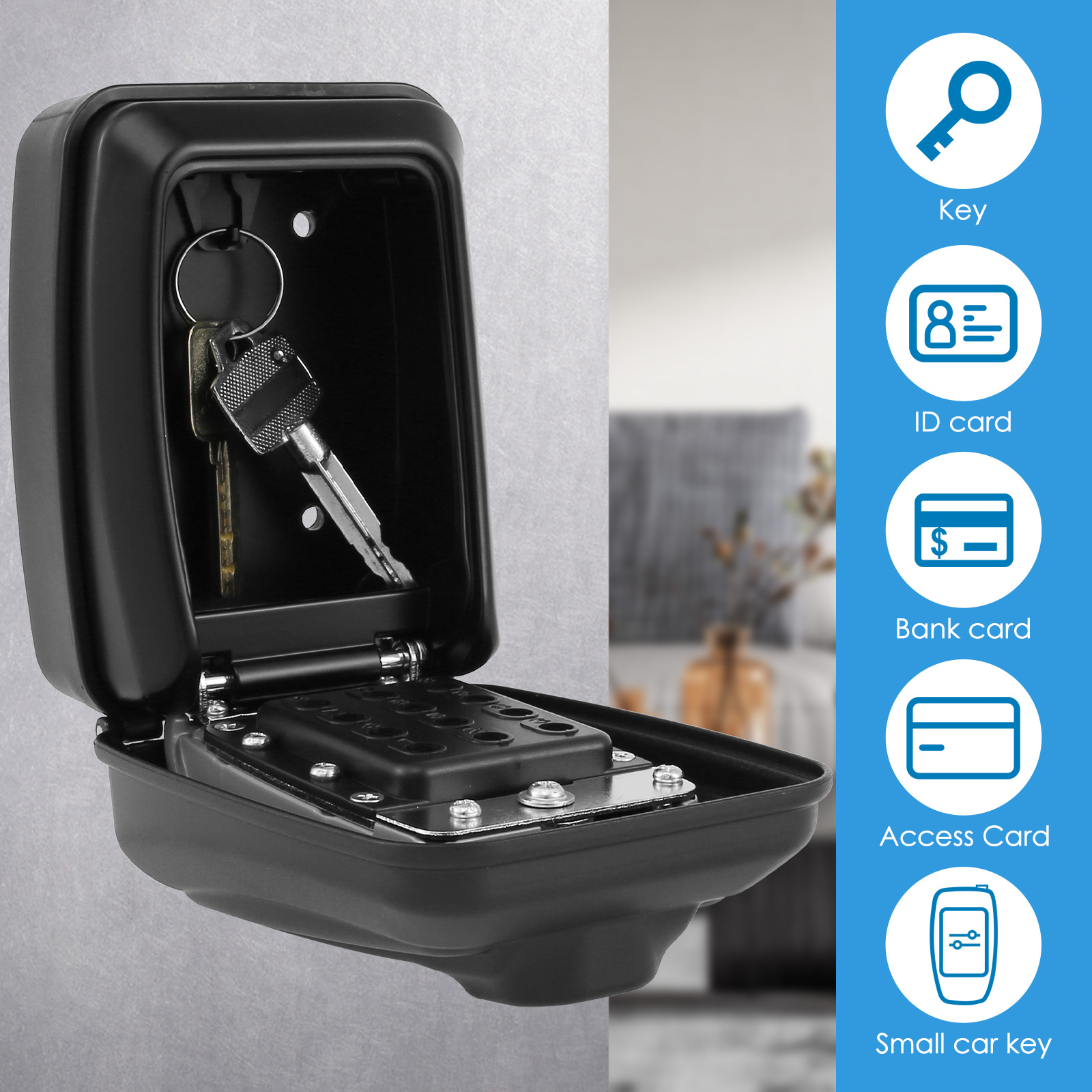 Key Lock Box Wall-Mount Secret – Home Security Ideas recenzja i cena