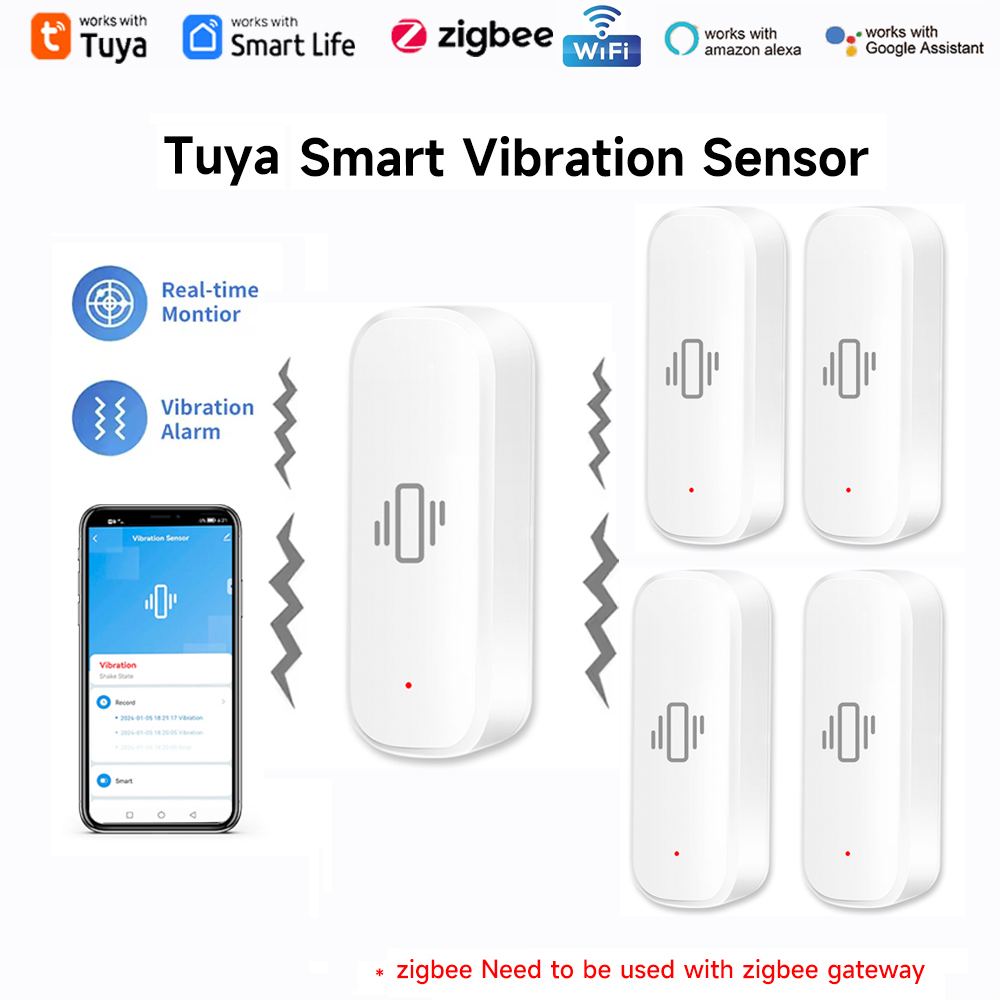 Czujnik wibracji Tuya WiFi Zig – Home Security Home Assistant recenzja i cena