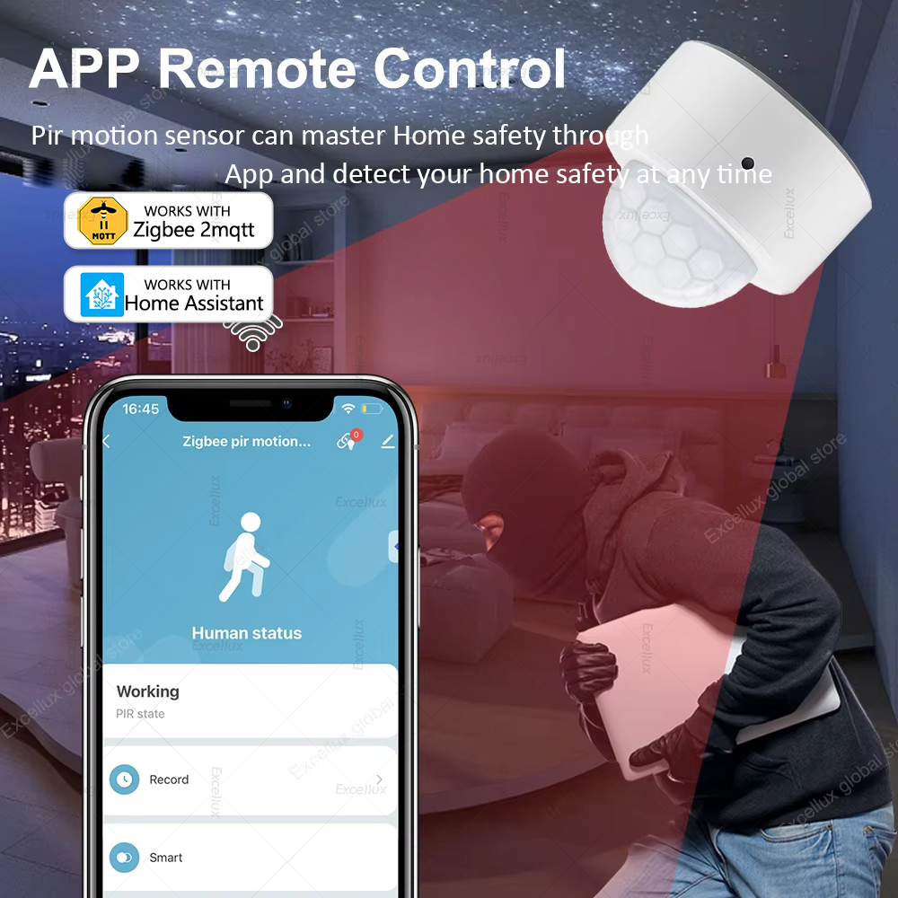 ZigBee czujnik ruchu PIR Mini  – Home Security Home Assistant recenzja i cena