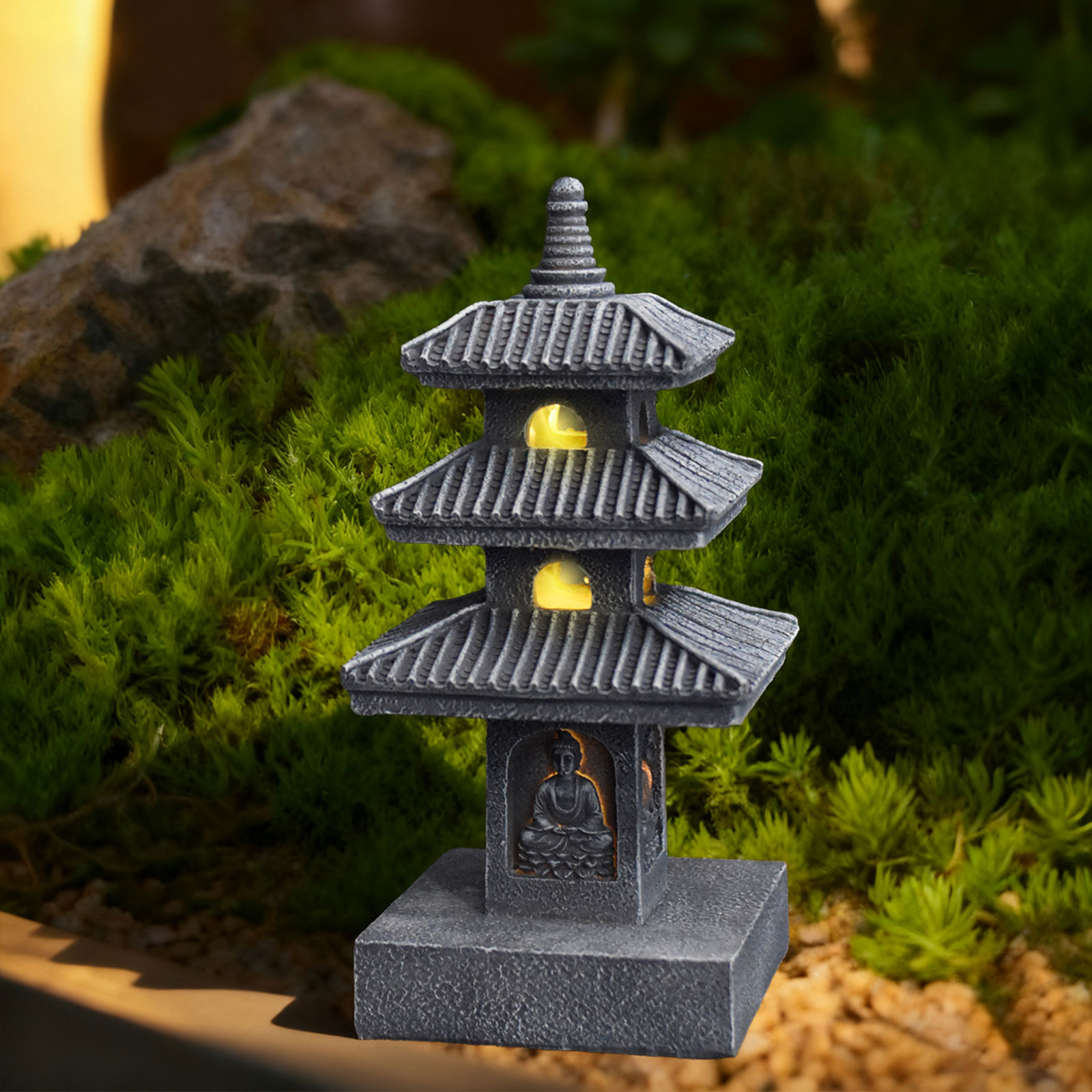 Solarna Pagoda Lampion Ogrodow – Home Security Yard Sign recenzja i cena