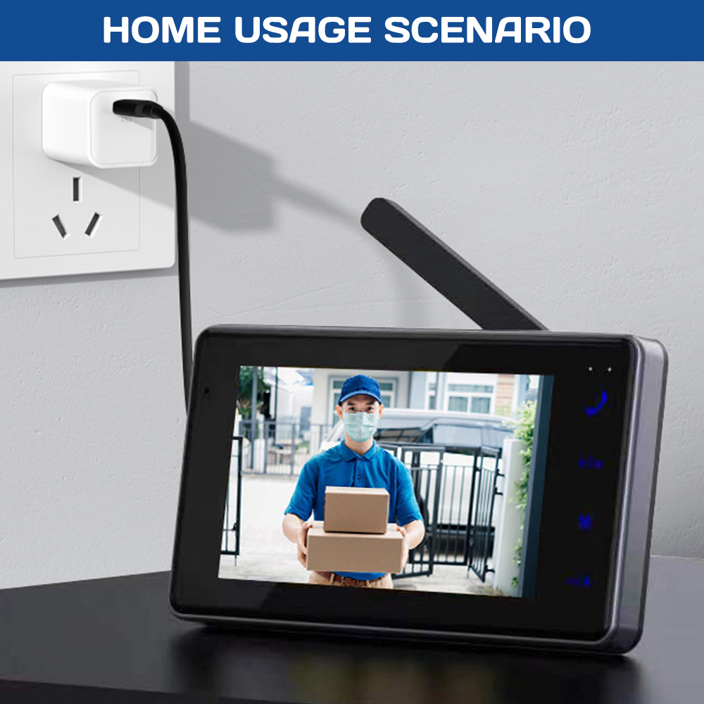 Bezprzewodowy wizjer wideo z e – Home Security Monitoring System recenzja i cena