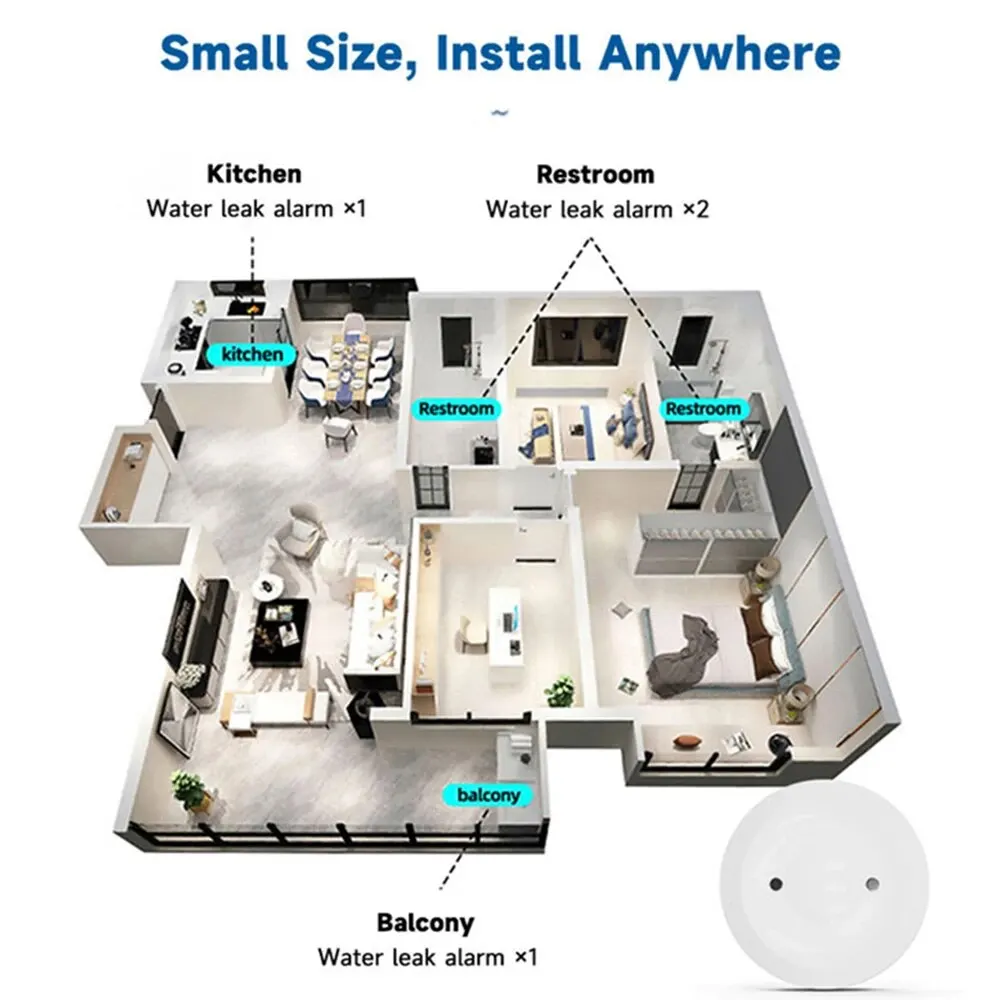 Inteligentny czujnik wycieku w – Home Security Home Assistant recenzja i cena