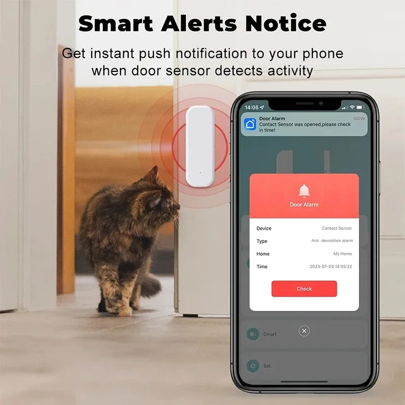 Czujnik otwarcia drzwi/okien T – Home Security Network recenzja i cena