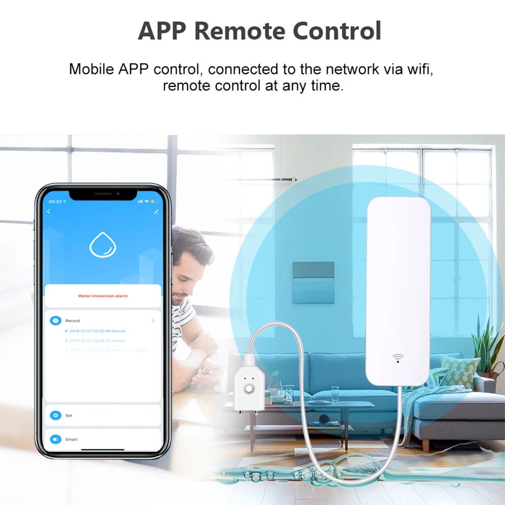 Czujnik zalania Tuya WiFi Zigb – Home Security Home Assistant recenzja i cena