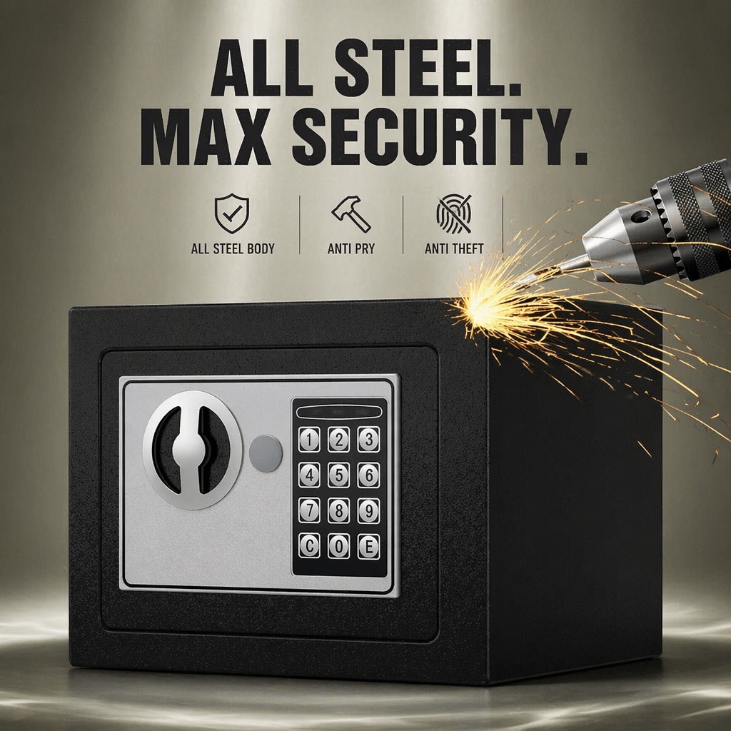 Całkowicie stalowa, elektronic – Home Security Ideas recenzja i cena