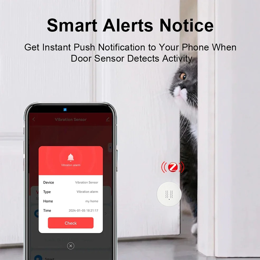 Inteligentny czujnik wibracji  – Home Security Monitoring System recenzja i cena