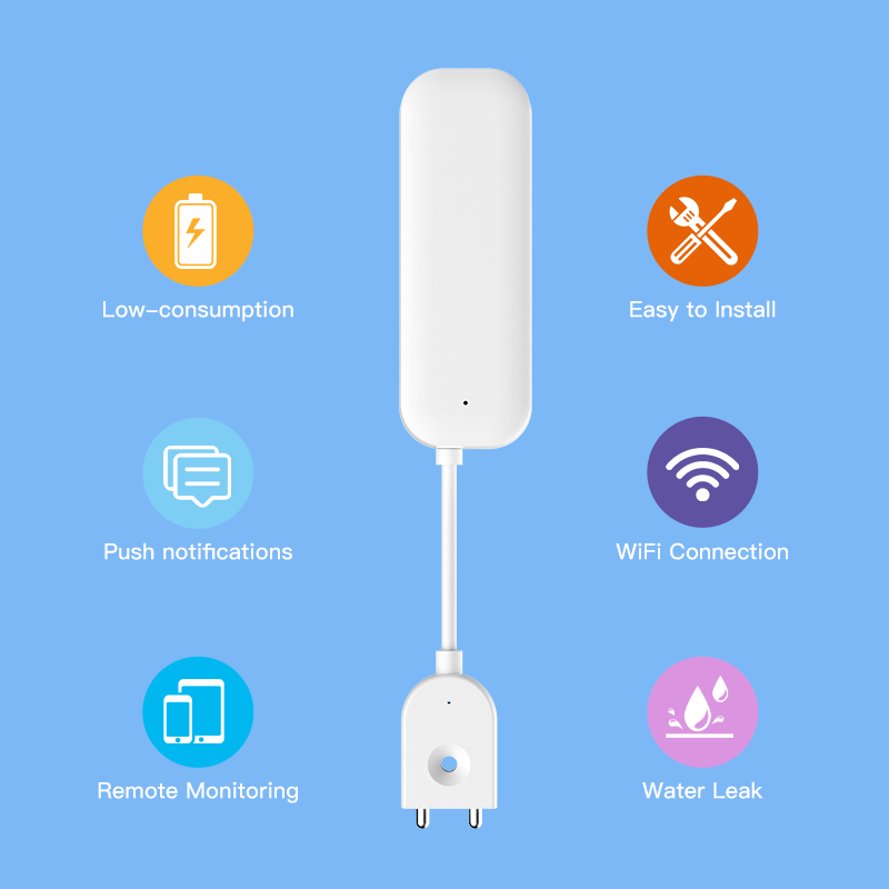 Tuya WiFi ZigBee czujnik wody  – Home Security Home Assistant recenzja i cena