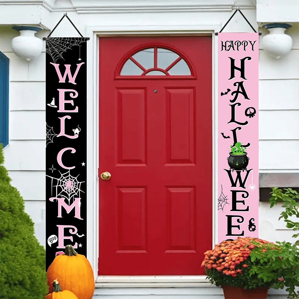 Różowo-czarny baner na werandę – Home Security Yard Sign recenzja i cena