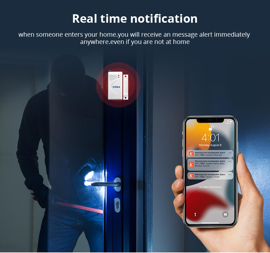KERUI Tuya głośno głośnik wyso – Home Security Product recenzja i cena